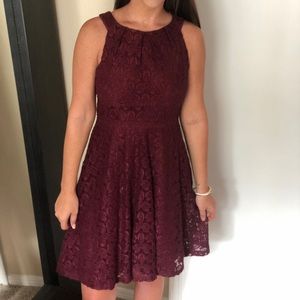 Dark purple dress